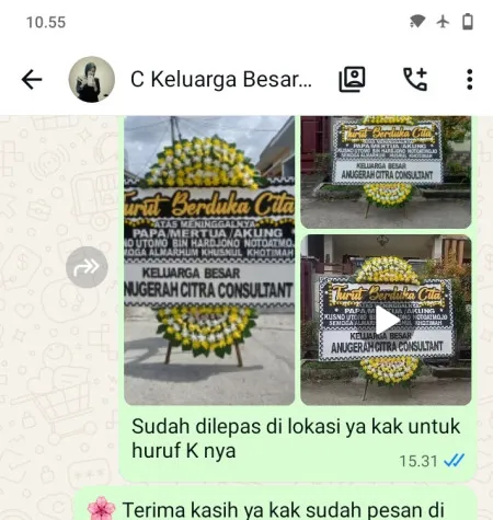 Pengiriman Papan Bunga Duka Gunung Sahari Selatan